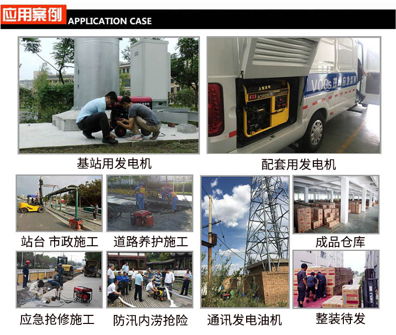 三相6kW汽油發電機應用案例