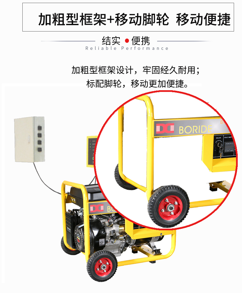 單相5kW無人值守ATS小型汽油發(fā)電機(jī)組特點